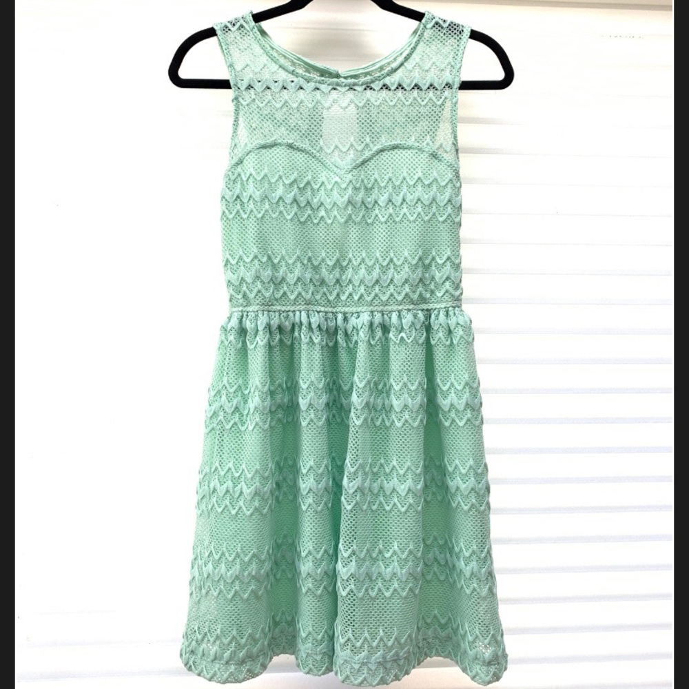 Mint Green lace dress